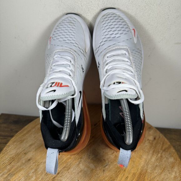 Nike Air Max 270 Shoes Mens Size 7.5 White Black Solar Red DH0616-100 Sneakers main image 9